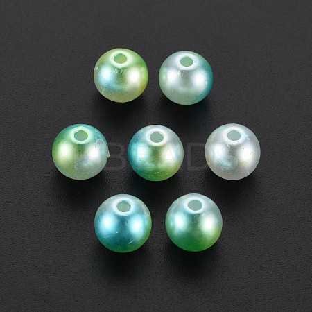 ABS Plastic Imitation Pearl Beads OACR-T003-46-1