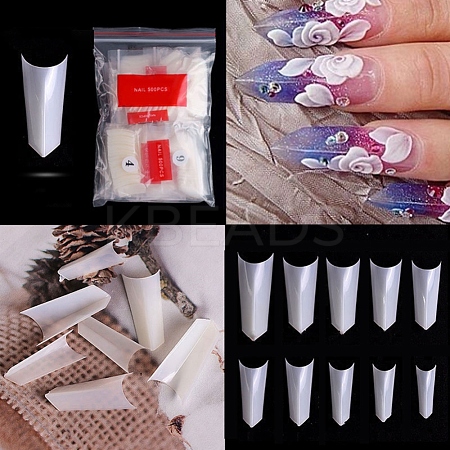 Plastic Seamless False Nail Tips MRMJ-T050-02E-02-1