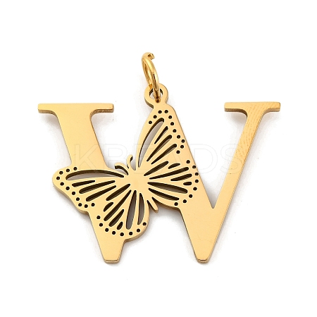 Ion Plating(IP) 201 Stainless Steel Pendants STAS-N103-184G-W-1