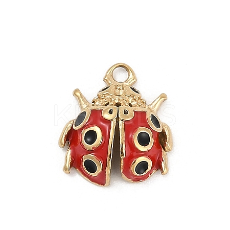 304 Stainless Steel Enamel Charms STAS-I325-050G-1