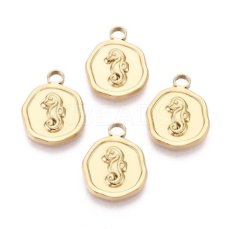 Ion Plating(IP) 304 Stainless Steel Pendants STAS-F282-07G-1
