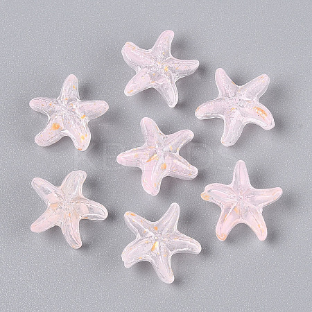 Frosted Glass Beads FGLA-T005-01J-1