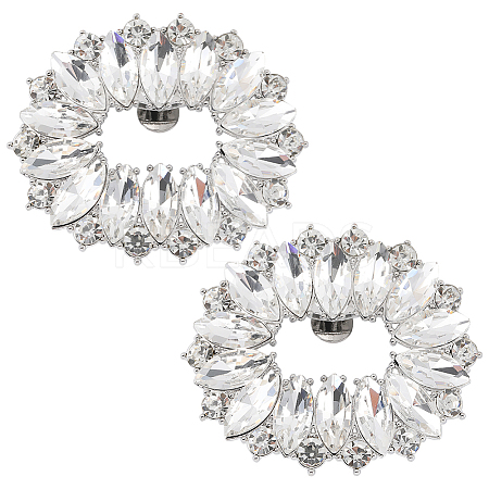 Alloy Rhinestone Shoe Decoration FIND-GF0006-01C-P-1