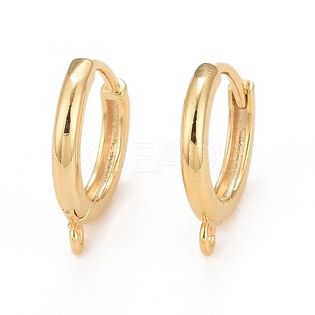 Rack Plating Eco-friendly Brass Hoop Earring Findings LS-KK-D075-03G-RS-1