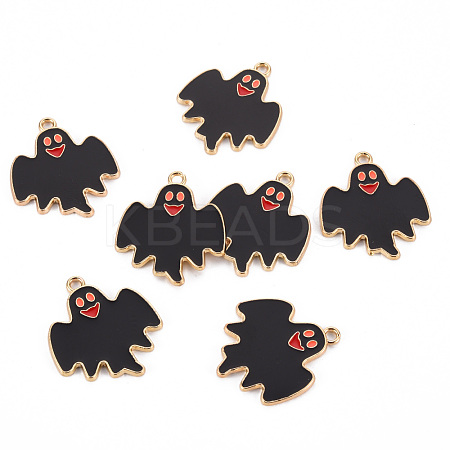 Eco-Friendly Alloy Enamel Pendants ENAM-T011-83B-NR-1