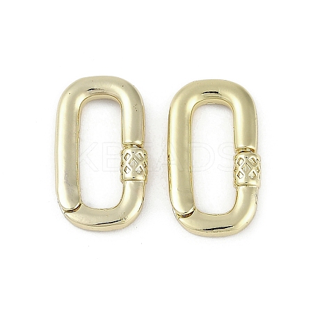 Brass Spring Gate Rings KK-Z078-01G-1