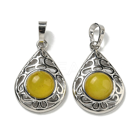 Natural Topaz Jade Pendants G-Q158-05P-03-1