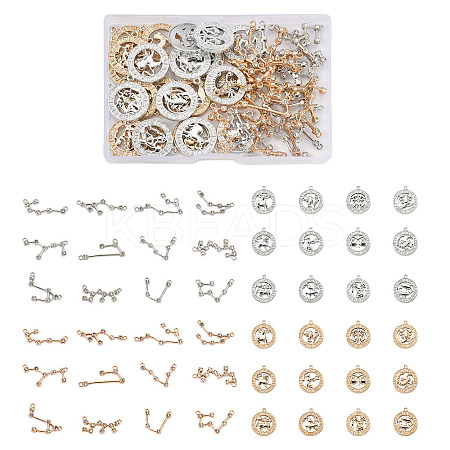 4 Sets 4 Styles Zinc Alloy Jewelry Pendant FIND-CD0001-09-1