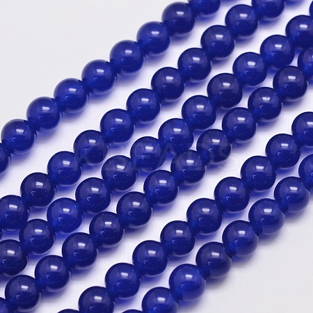 Natural & Dyed Malaysia Jade Bead Strands X-G-A146-6mm-A22-1