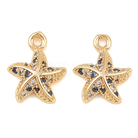 Brass Micro Pave Cubic Zirconia Pendants KK-L261-14A-G-1