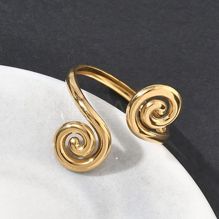 304 Stainless Steel Cuff Open Rings RJEW-D357-04G-1