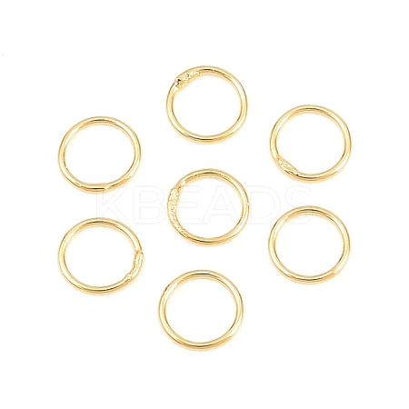 Brass Closed Jump Rings KK-D257-01G-09-1