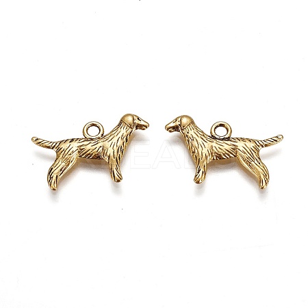 Tibetan Style Alloy Puppy Pendants LS-GLF9881Y-1