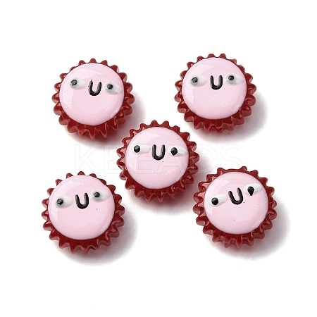 Fuuny Baking Paint Glass Enamel Beads LAMP-Q045-01C-1