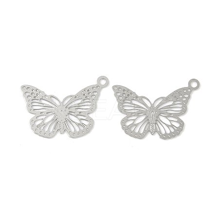 Hollow 304 Stainless Steel Pendants STAS-C153-01P-1