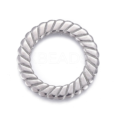 Non-Tarnish 304 Stainless Steel Linking Rings STAS-P245-31P-02-1