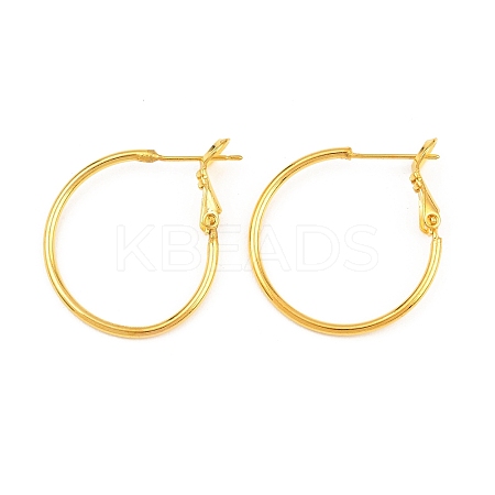 Brass Hoop Earrings KK-I665-26A-G-1