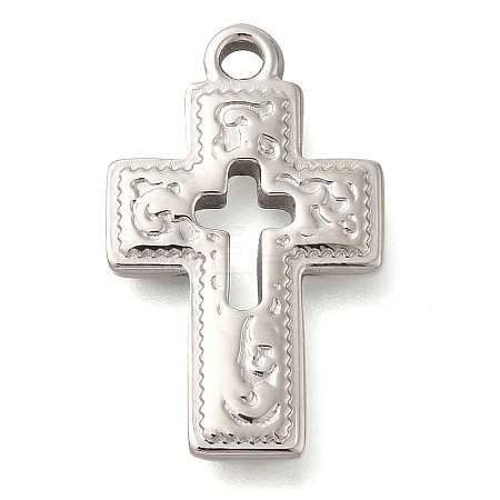Anti-Tarnish 304 Stainless Steel Pendants STAS-P369-09P-1