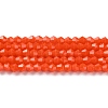 Opaque Solid Color Imitation Jade Glass Beads Strands EGLA-A039-P4mm-D03-1