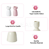 DICOSMETIC 4pcs 4 styles Vase Shape Porcelain Candle Holder AJEW-DC0001-30-4