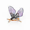 Bling Butterfly Resin Brooch JEWB-N007-020-FF-2