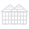 Detachable Lovely House Acrylic Earring Display Stands EDIS-WH0029-48B-1