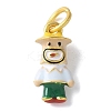 Brass Enamel Pendants LS-KK-D350-01A-1