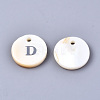 Natural Freshwater Shell Pendants SHEL-Q018-01A-D-P-2
