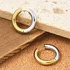 201 Stainless Steel Two Tone Hoop Earrings EJEW-Q002-01G-06-1