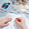4Pcs Alloy Rhinestone Cufflinks HJEW-NB00216-3