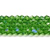 Transparent Electroplate Glass Beads Strands EGLA-A039-T2mm-L03-1