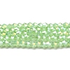 Imitation Jade Electroplate Glass Beads Strands EGLA-A039-J4mm-B01-1
