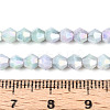Anti-Tarnish Electroplate Bicone Glass Beads Strands EGLA-T021-4mm-16-07-4