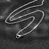 Non-Tarnish 304 Stainless Steel Curb Chain Necklaces LS-NJEW-L162-01B-P-1