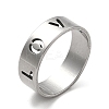 Non-Tarnish 201 Stainless Steel Finger Rings RJEW-G278-23P-1