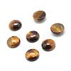 Natural Tiger Eye Gemstone Cabochons G-T020-8mm-26-1