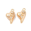 Brass Micro Pave Cubic Zirconia Pendants KK-D288-01G-1