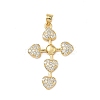 Brass Micro Pave Cubic Zirconia Pendants KK-D426-24A-G-1