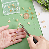 20Pcs 2 Style Brass Stud Earring Findings KK-DC0001-46-3