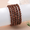 Synthetic Goldstone Bead Stretch Bracelets BJEW-K212-A-002-2