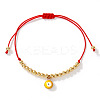 Evil Eye Brass Enamel Charm Bracelets LY1525-8-1