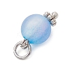 Frosted Transparent Acrylic Pendants PALLOY-JF04174-01-5