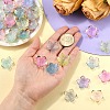 120Pcs 6 Colors Transparent Acrylic Bead Caps TACR-YW0002-44-4