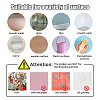 Translucent PVC Self Adhesive Wall Stickers STIC-WH0015-331-8