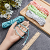 20M 4 Colors Luminous Glow in the Dark Polyester Cord AJEW-SP0004-85-3