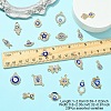 20Pcs 20 Styles Evil Eye Alloy Enamel & Rhinestone Pendants and Connector Charms Findings Kits ENAM-YW0005-60-2