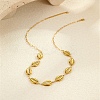 Ocean 304 Stainless Steel Link Chain Necklaces for Women LS-NJEW-A060-01C-G-1