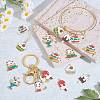 20Pcs 10 Style Alloy Enamel Pendants ENAM-SZ0003-28-5