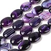 Natural Striped Agate/Banded Agate Beads Strands G-Q182-01G-1