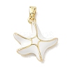 Brass Enamel Pendants KK-CBA3F25-03G-1